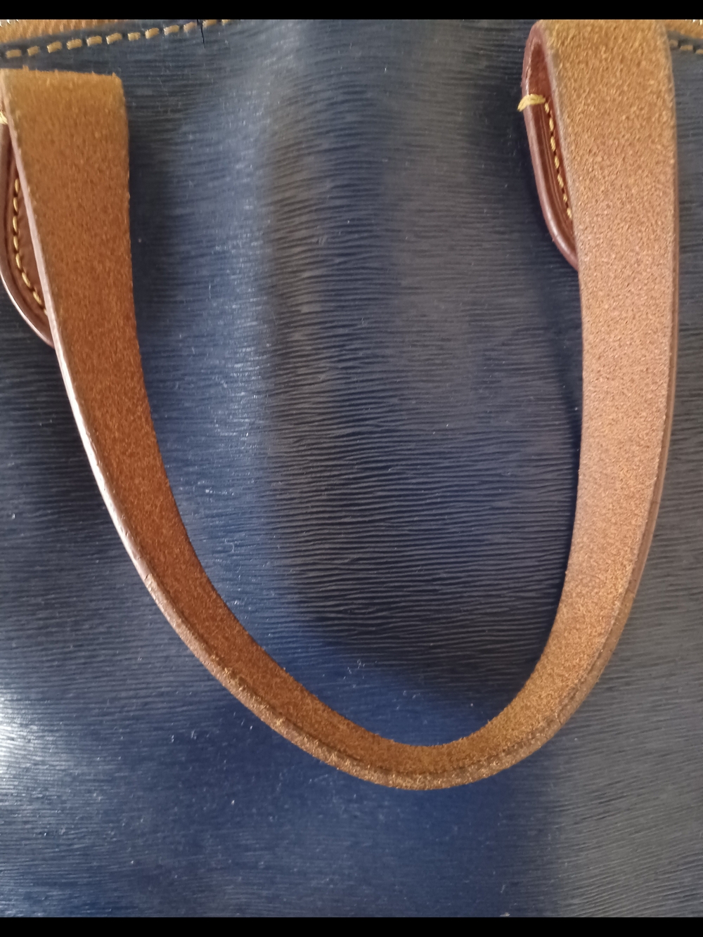 Dooney & Bourke Navy with Brown Leather Trim Shoulder Bag - Picture 8 of 15